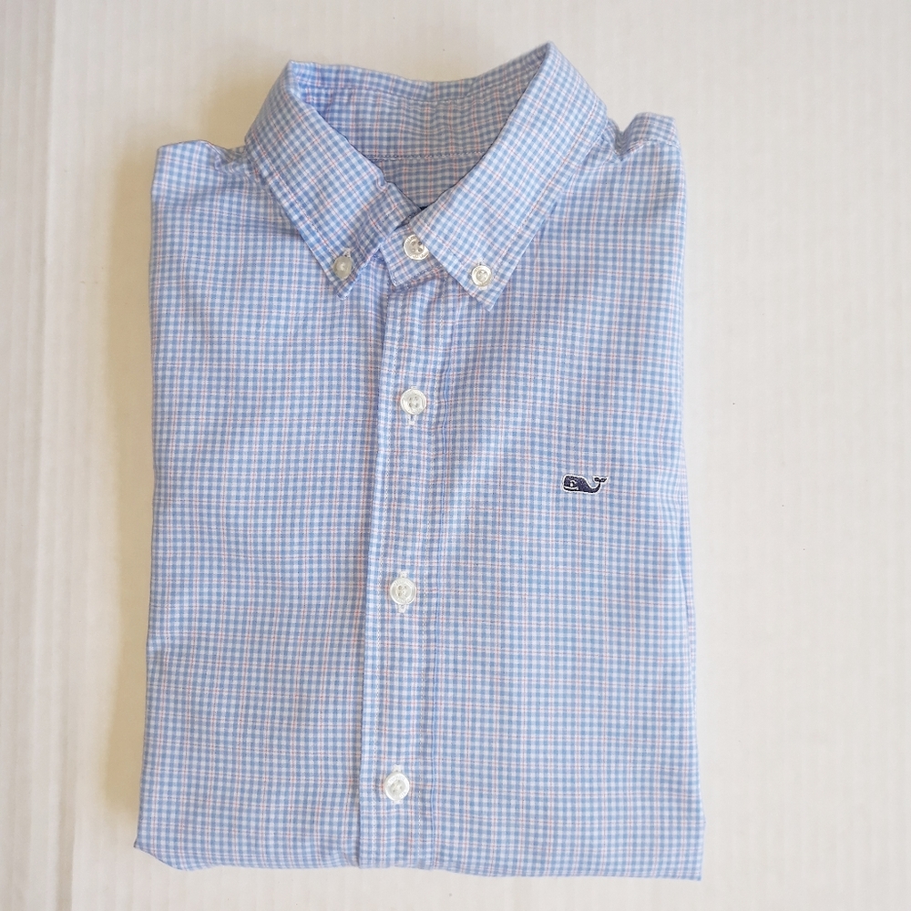 Vineyard Vines Boys Button Down Shirt Size M 12-14